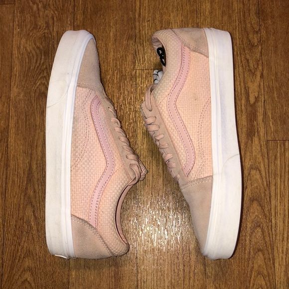 Vans Shoes - Pink Old Skool Woven & Suede Vans